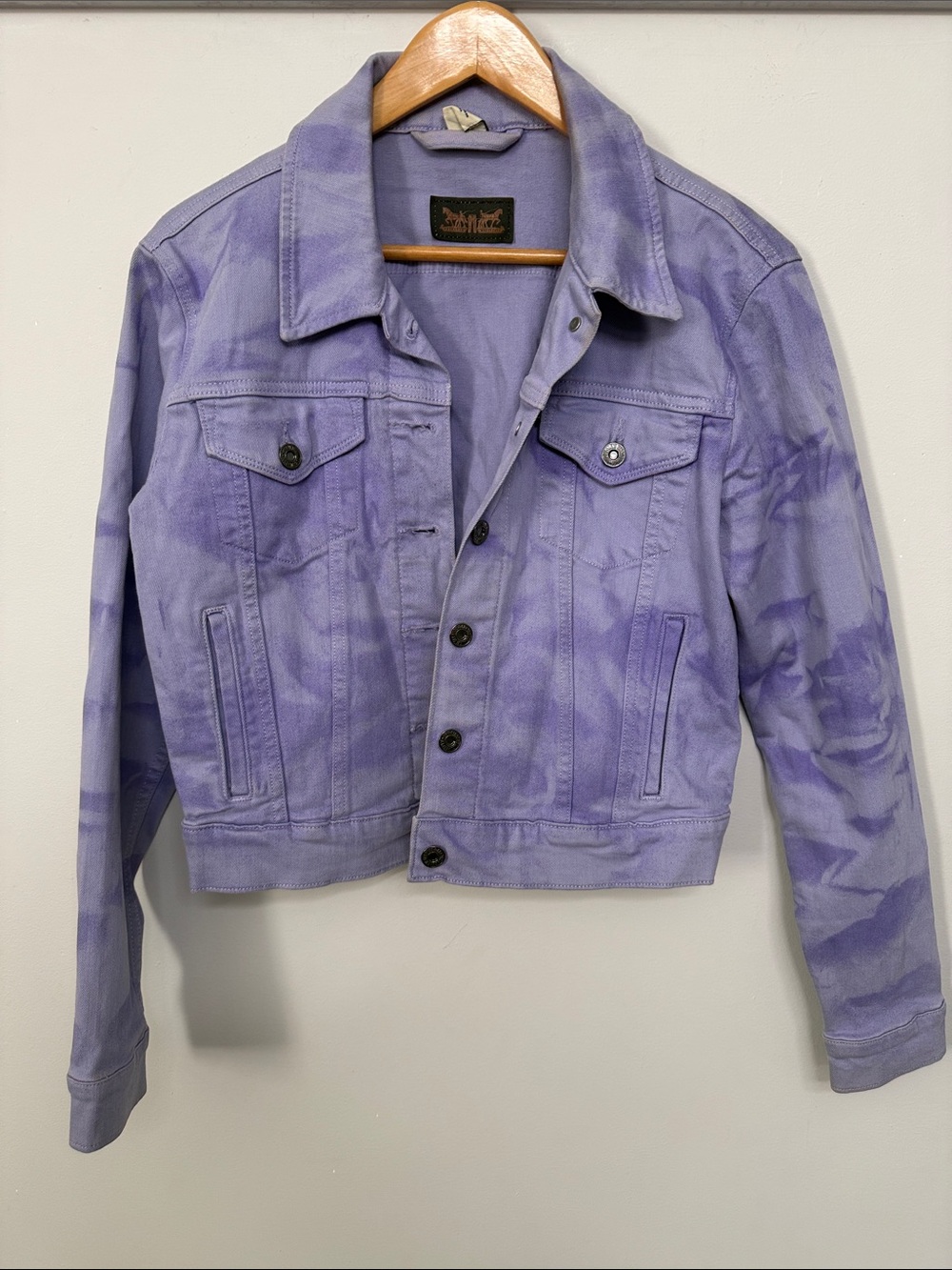 Levi's Purple Tie-Dye Women's Denim Jacket